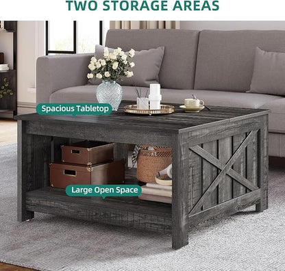 YITAHOME Coffee Tables Farmhouse Coffee Table - Image 3