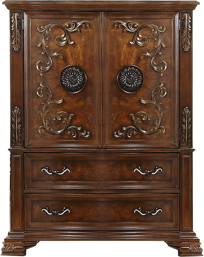First of a Kind Santa Monica Traditional 5 Piece Queen Bedroom Set - Image 6