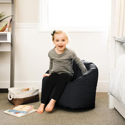 Big Joe Milano Kid's Smartmax Black Beanbag Chair - Image 2