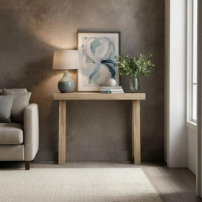 Plank+Beam Solid Wood Console Table, 36 Inch, Sofa Table, Narrow Entryway Table - Image 2