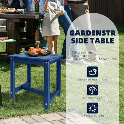 GARDENSTAR Adirondack Square Side Table, one-Tier Outdoor end Table, Patio Side - Image 5
