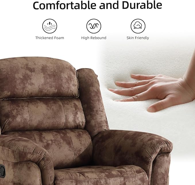 EBELLO Reclining Sofa for Living Room, Extra Wide Modern Overstuffed 3 Seat - Image 4