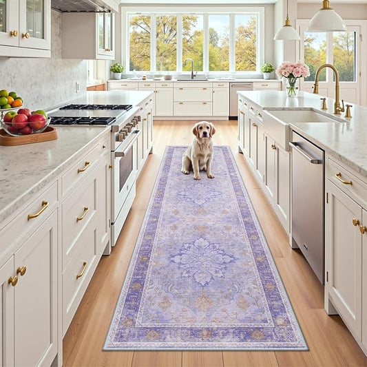RELEANY Area Rugs 2'6"x8' Runner Rug Non Slip Washable by RELEANY
