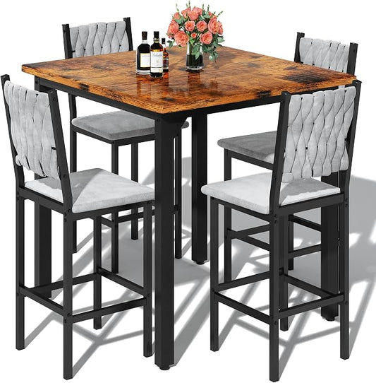 AWQM 5-Piece Dining Table Set, Dining Table Set by AWQM