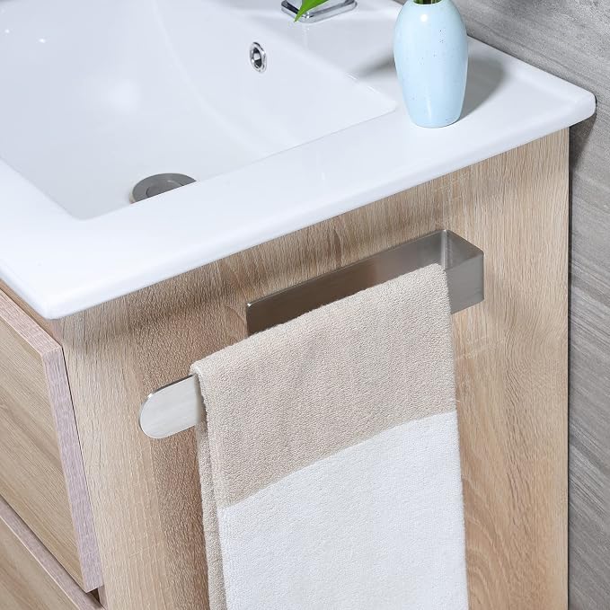 Taozun Towel Holder 11.8 Inch Brushed Hand Towel Rack Bathroom Towel Bar - Image 2