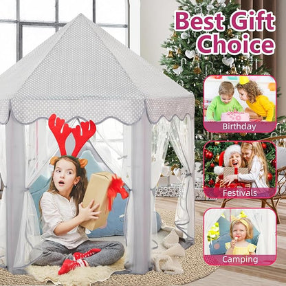 Monobeach Princess Tent Girls Large Playhouse Kids Castle Play Tent - Image 7