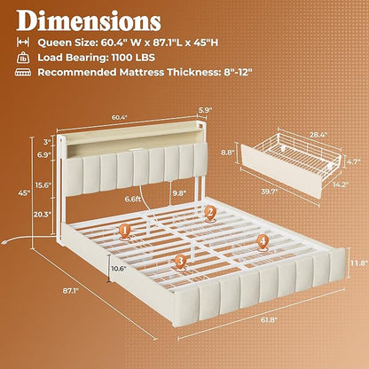 PRAISUN Bed Frame Queen Size - Image 2