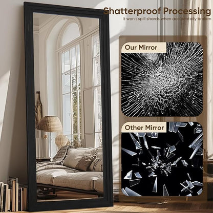 Full Length Mirror, Oversized Stand Up Mirrors Large Wall Mirrors, Wall Mounted - Image 4