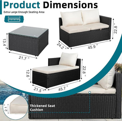 SUNLEI 4-Piece Patio Furniture Set - Image 2