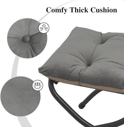 15" Folding Ottoman, Foldable Footrest Stool, Portable Small Foot Stool - Image 5