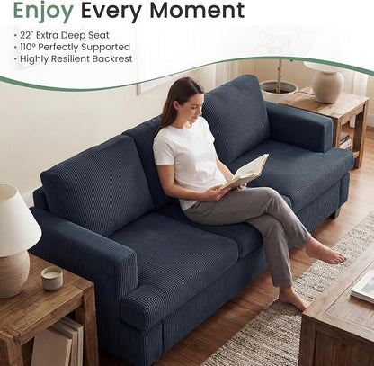 YOUDENOVA 2 Piece Set Comfy Sofa Couch, 3-Seater Sofa * 2 - Image 3