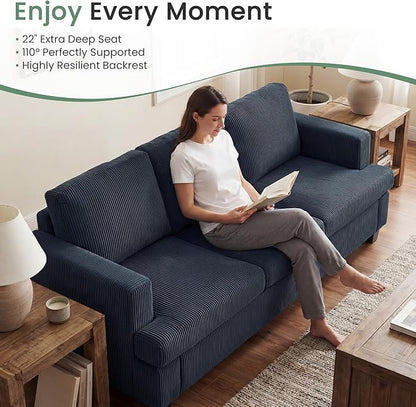YOUDENOVA Sofa, 3 Piece Set Comfy Sofa, Loveseat & 2 3-Seater Couch - Image 4