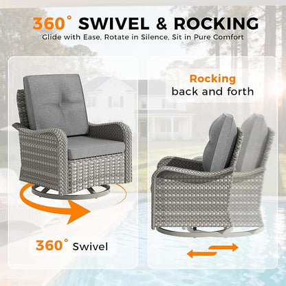 8-Seat Outdoor Wicker Patio Furniture Set - Image 5