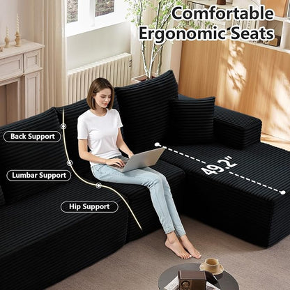 135" Cloud Sectional Couch - Image 5