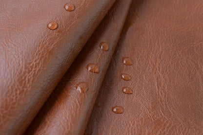 Wento Thick Faux Leather Fabric Soft Skin Grain PU Leather - Image 5