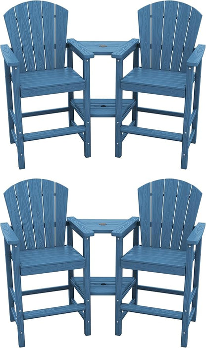 SERWALL Tall Adirondack Chairs Set of 4 by SERWALL