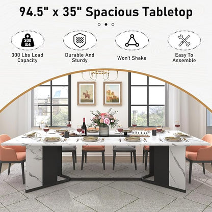 Hlivelood 94Inch Large Dining Table - Image 4