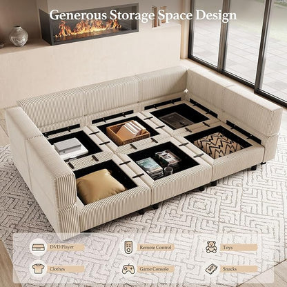 Belffin 88.6" Modular Sectional Sofa - Image 3