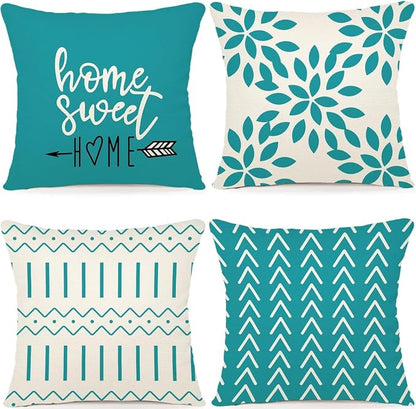 YCOLL Pillow Covers 20x20 Set of 4, Modern Sofa Throw Pillow Cover, Decorative by PillowCoversExpert