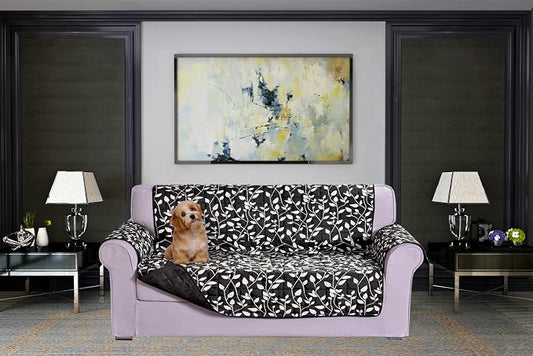 Elegant Comfort Quilted Furniture Protectors Solid and Printed Design by ELEGANTCOMFORT