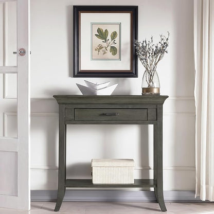 Topol Tray Edge Solid Wood Console Table - Image 9
