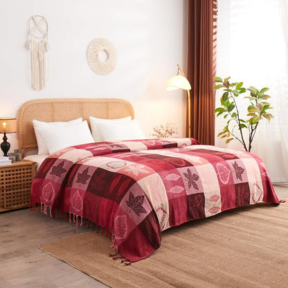 Bohemian Chenille Jacquard Tassel Throws - Image 3