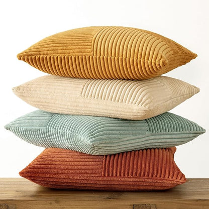 MIULEE Teal-Orange Decorative Throw Pillow Covers 20x20 Inch Set of 4 Boho - Image 5