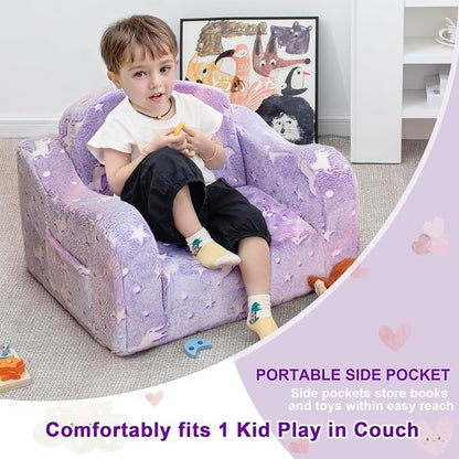 Airpanda Comfy Toddler Couch and Chair - Image 3