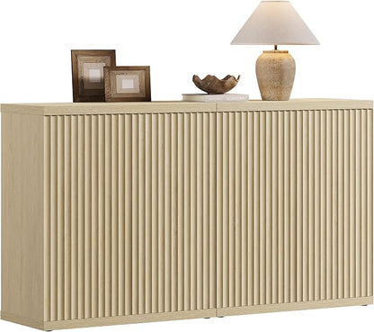 SICOTAS Buffet Cabinet with Storage Accent Sideboard Modern Credenza with Doors by SICOTAS