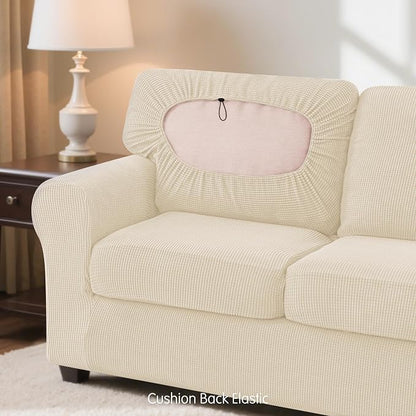 SUBRTEX 5 Pieces Stretch Sofa Slipcover Sets Couch Cover Sets Backrest Cushion - Image 7