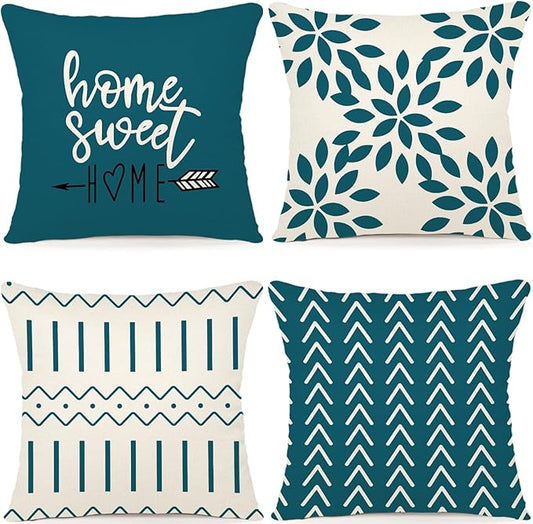 YCOLL Pillow Covers 20x20 Set of 4, Modern Sofa Throw Pillow Cover, Decorative by PillowCoversExpert