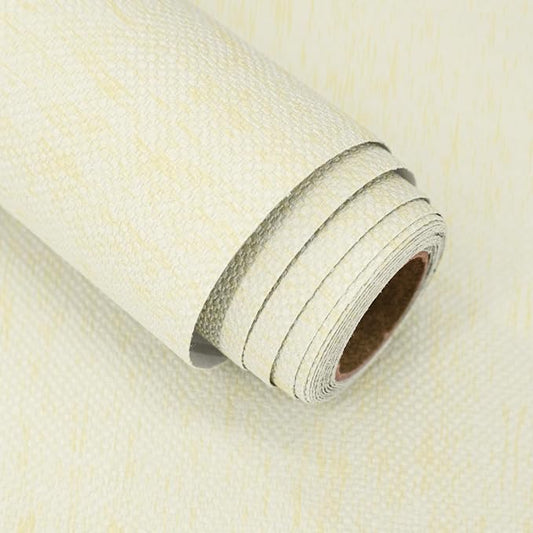 Grasscloth Peel and Stick Wallpaper Beige and Yellow Contact Paper 15.7inch x by lenify