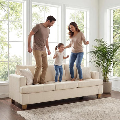 Apicizon Loveseat & 3 Seater Sofa Sets, 2 Piece Deep Seat Sleeper Sofa - Image 4