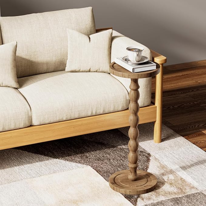 Small Side Table, Rubberwood‌ Drink Table - Image 6