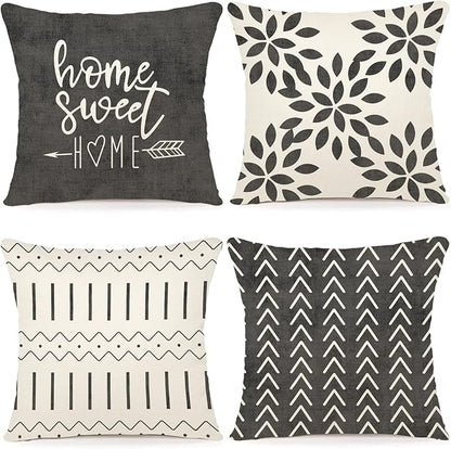 YCOLL Pillow Covers 18x18 Modern Sofa Throw Pillow Cover, Decorative Outdoor by PillowCoversExpert