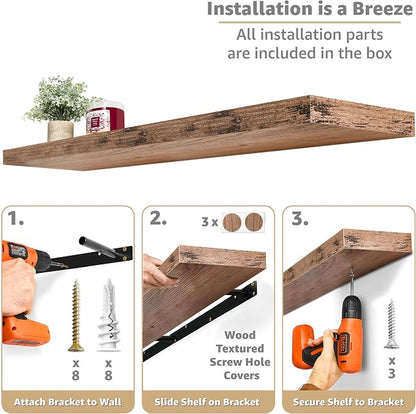 Sorbus Floating Shelves for Wall - Image 4