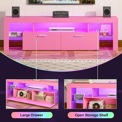 Clikuutory Modern Lighting 63 inch TV Stand - Image 4