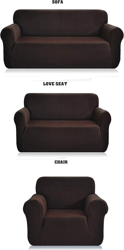 Fancy Collection 3pc Set Slipcover Set Furniture Cover Spandex Set Includes by Unknown