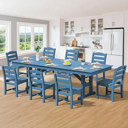 SERWALL 9 Piece Outdoor Dining Set - Image 8