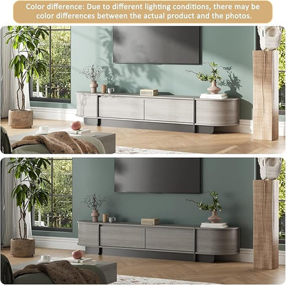 78.7'' Modern TV Stand for 55-85 Inch, Long Wooden TV Console - Image 8