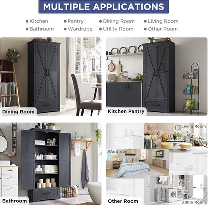 Farmhouse Kitchen Pantry Cabinet - Image 4