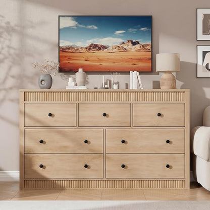 GarveeHome 7 Drawer Dresser for Bedroom, Modern Long Storage Dresser Organizer - Image 7