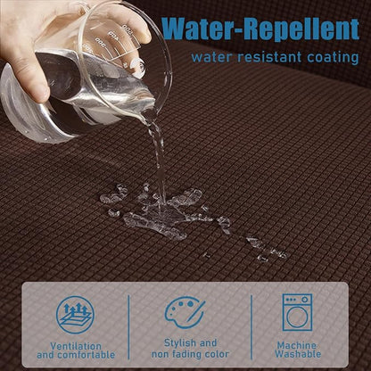 Water Repellent Couch Cushion Cover 3 Pieces Sofa Seat Cushion Covers, Stretch - Image 2