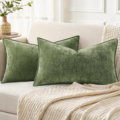 decorUhome Summer Couch Throw Pillow Covers 12x20 Set of 2, Decorative Soft by decorUhome