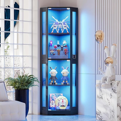 BROTTAR 65" Corner Glass Display Cabinet by BROTTAR