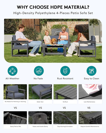 SERWALL 2 Pieces Single Cushioned Sofa Armchair - Image 4