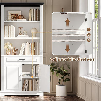 SEDETA Farmhouse Bookshelves and Bookcases - Image 5