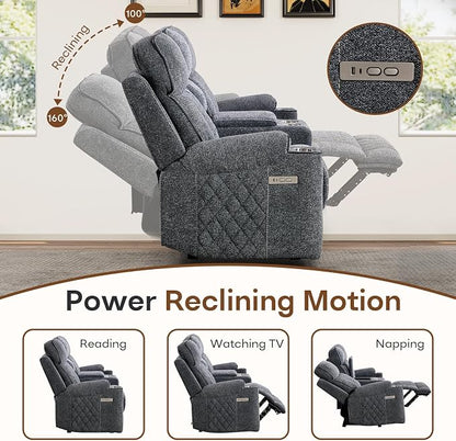 HAOMARKETS 3-Piece Power Recliner Sofa Set - Image 3