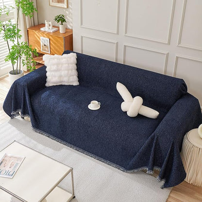 DREAMINGO Chenille Couch Cover Modern Solid Versatile Sofa Covers - Image 7