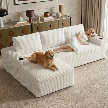 104" Cloud Sectional Couch L-Shaped - Image 8